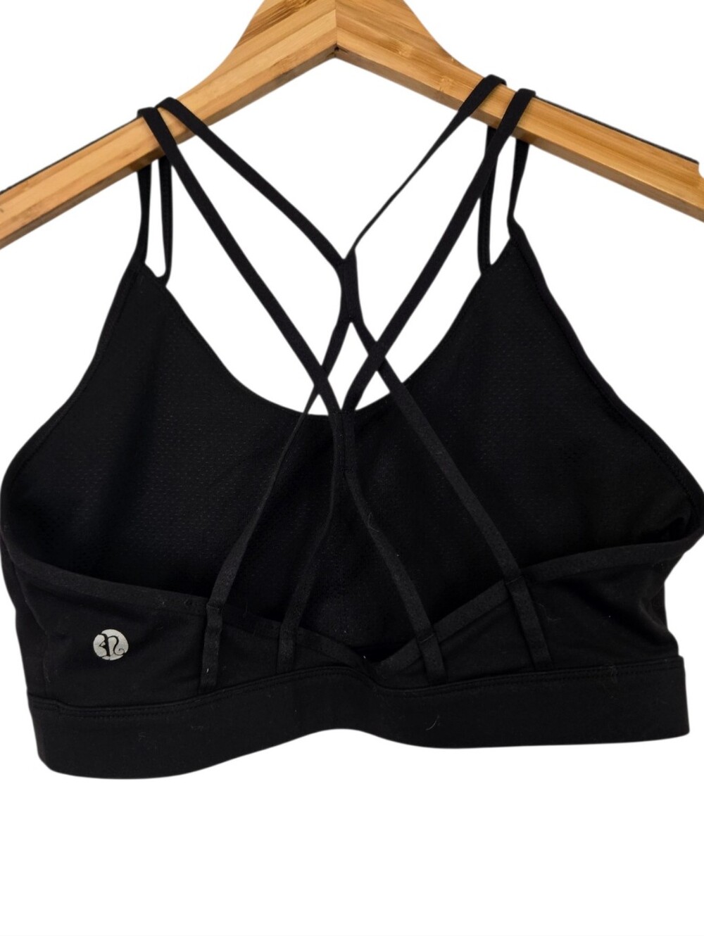 ✨ Glowmode Black Strappy Sports Bra | Size XXL (16) | Low Impact Athleisure Acti - Picture 3 of 5